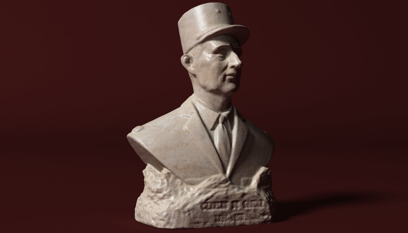 De Gaulle Bust 3D model_1