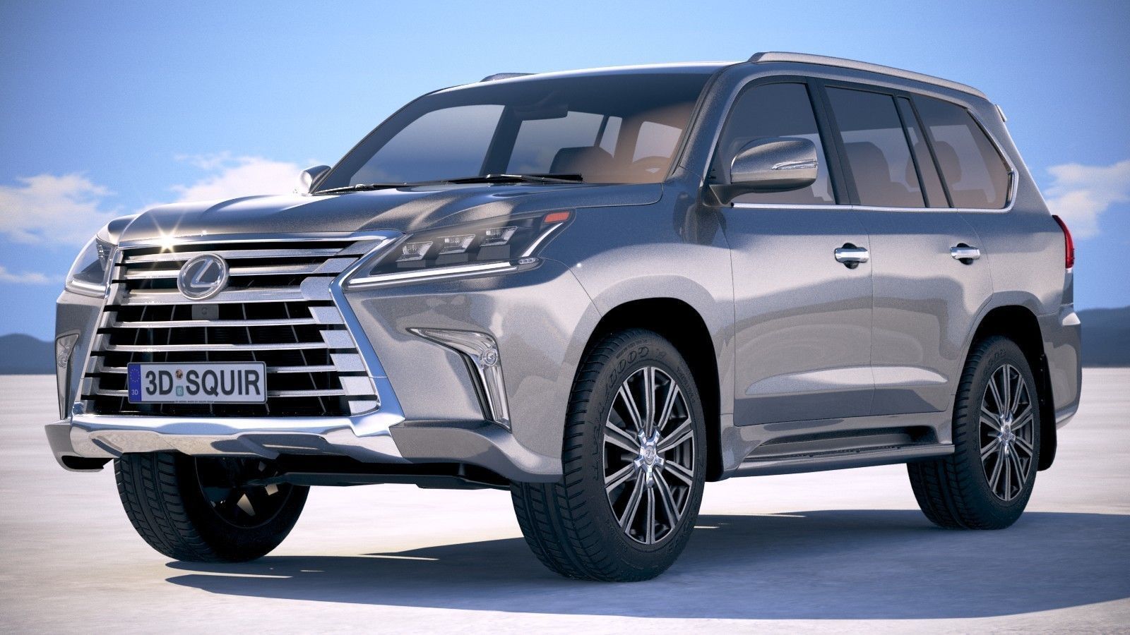 Lexus LX 570 2017 3D model_12