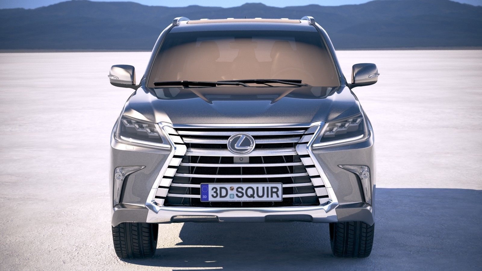 Lexus LX 570 2017 3D model_9