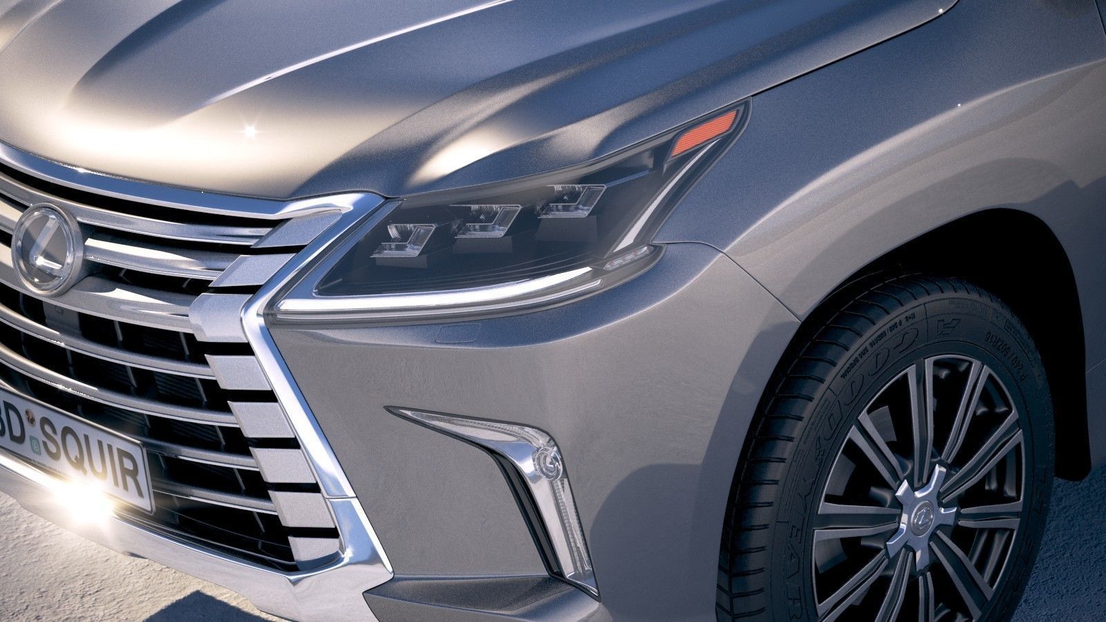 Lexus LX 570 2017 3D model_2
