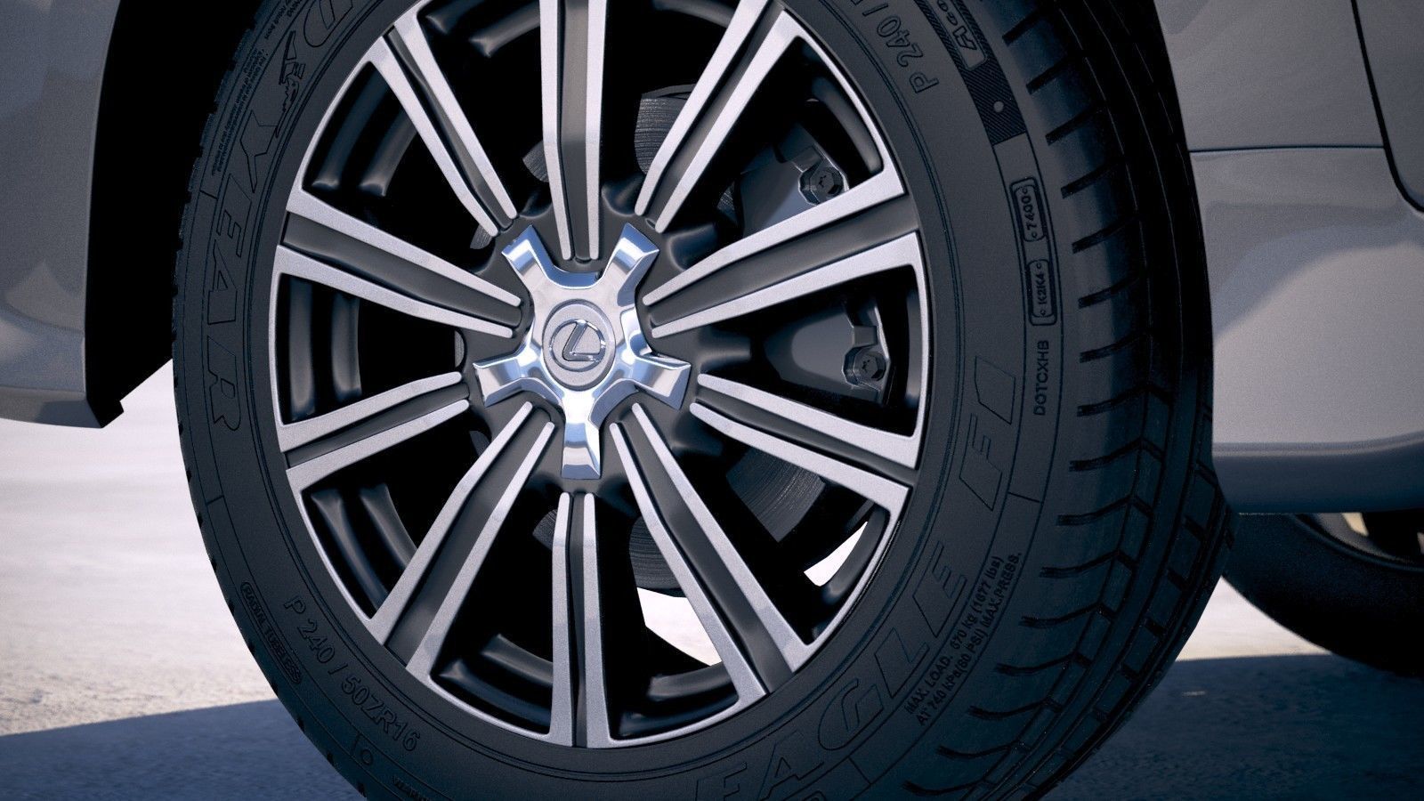 Lexus LX 570 2017 3D model_14