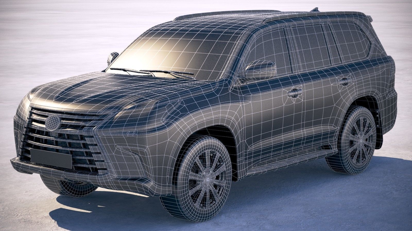 Lexus LX 570 2017 3D model_19