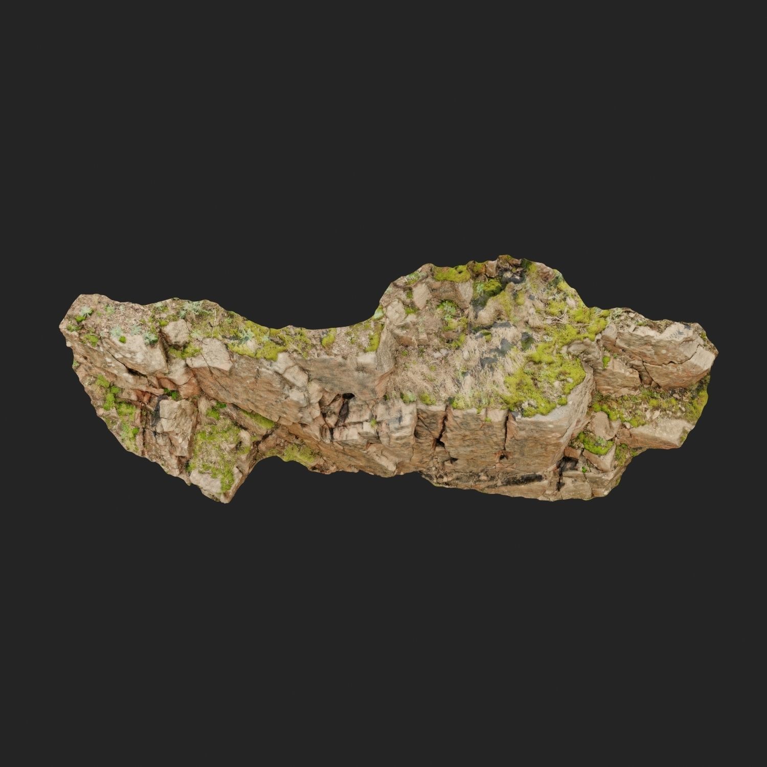 Cliff face 3d scanned N 3D model_10