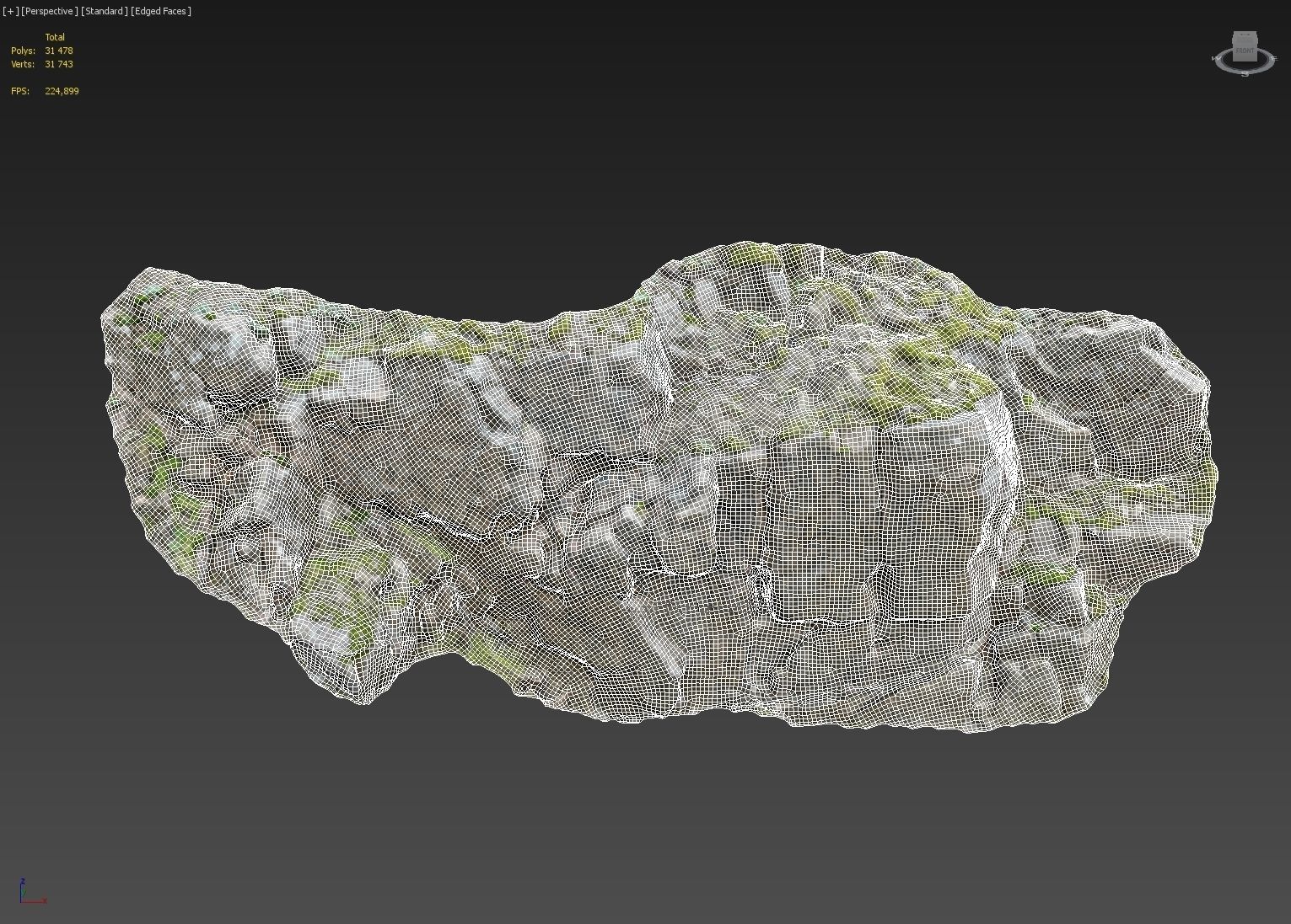 Cliff face 3d scanned N 3D model_11