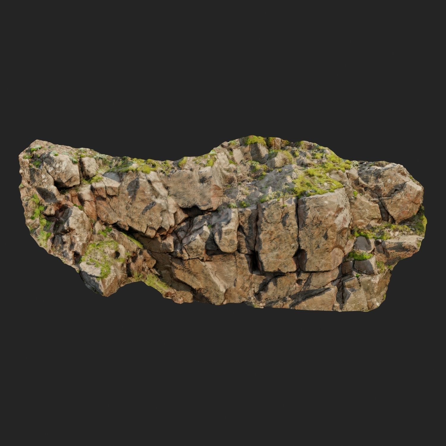 Cliff face 3d scanned N 3D model_8