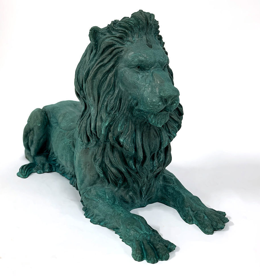 Recumbent Lion Sculpture 3d print model 3D print model_4