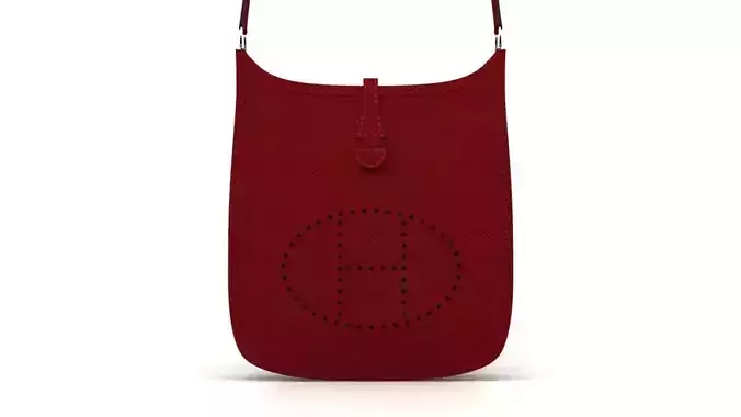 Bag Hermes leather evelyne