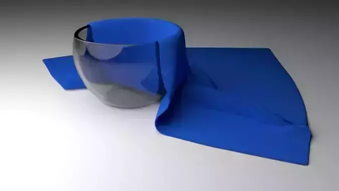 cotton animation 3D model