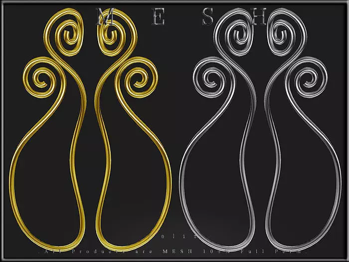 Raindrop Swirl - Curved Low-poly 3D model