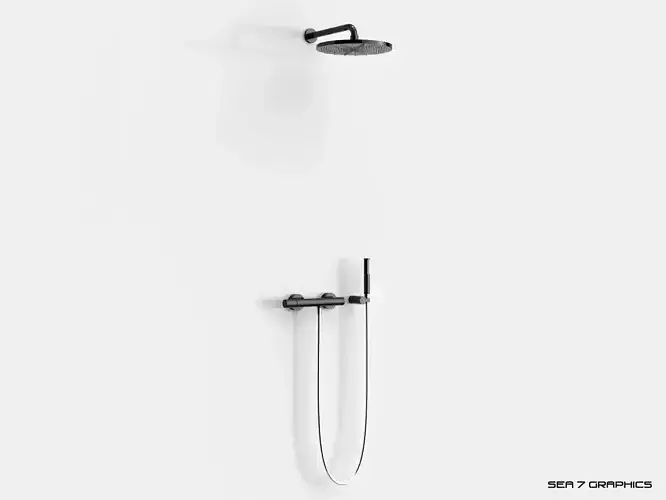 Shower set Tres Study Exclusive  3D model