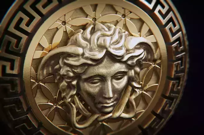 Medusa pendant L 3D print model