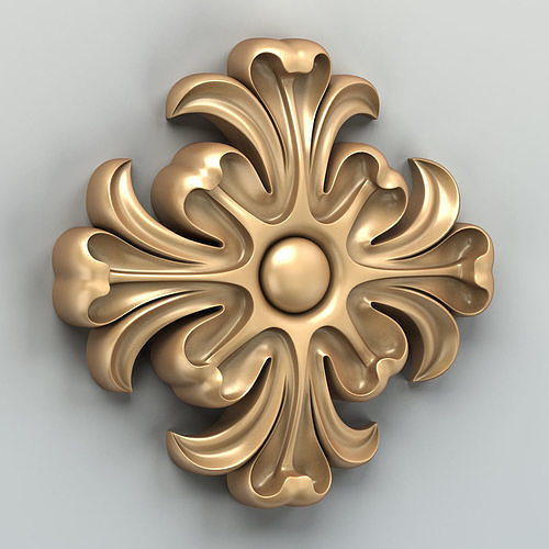 Round rosette 016 3D model