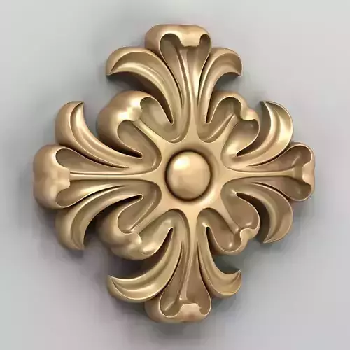 Round rosette 016 3D model