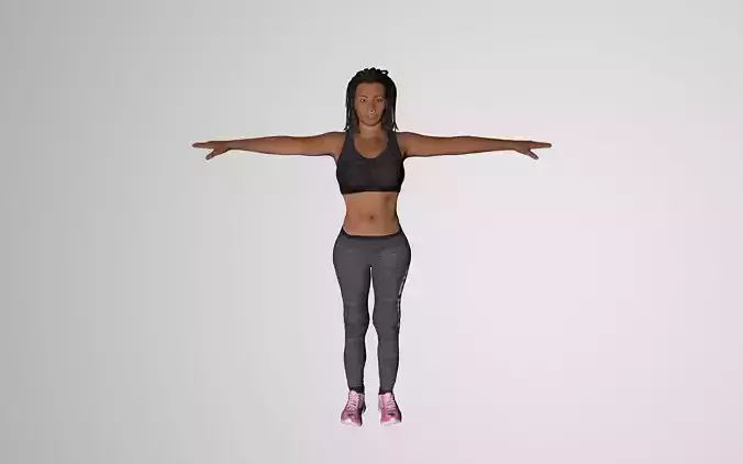 Rigged Female Model Amelia