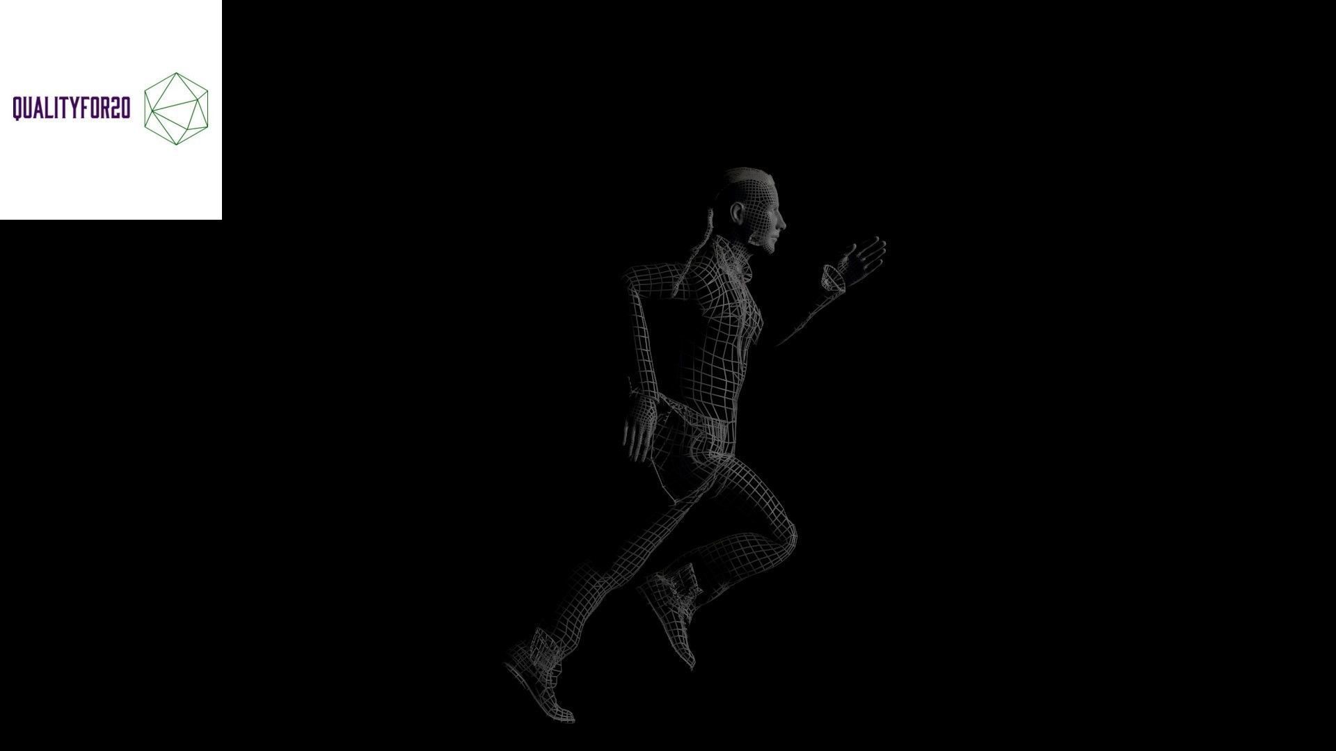 Man with long Hair 3D model_5