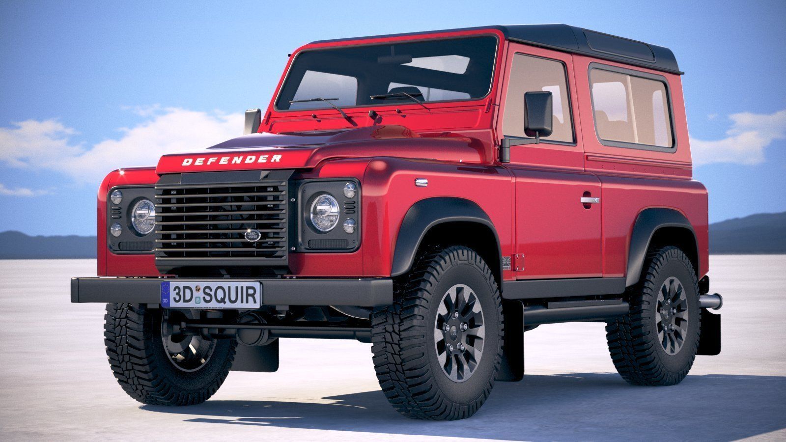 Land Rover Defender Works v8 2018 3D model_12