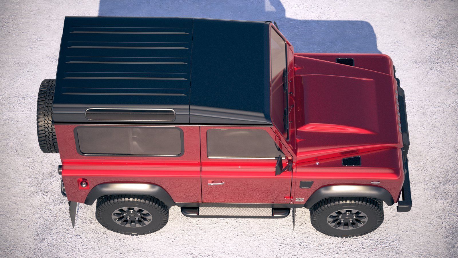 Land Rover Defender Works v8 2018 3D model_7