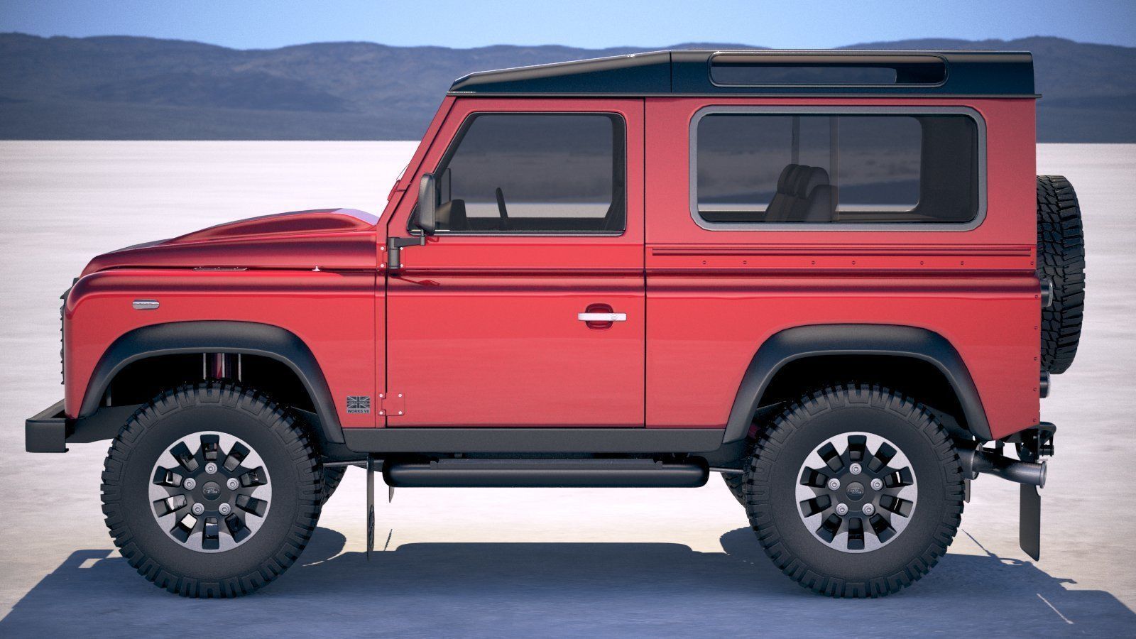 Land Rover Defender Works v8 2018 3D model_6