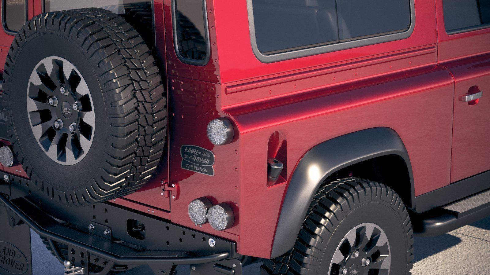 Land Rover Defender Works v8 2018 3D model_3