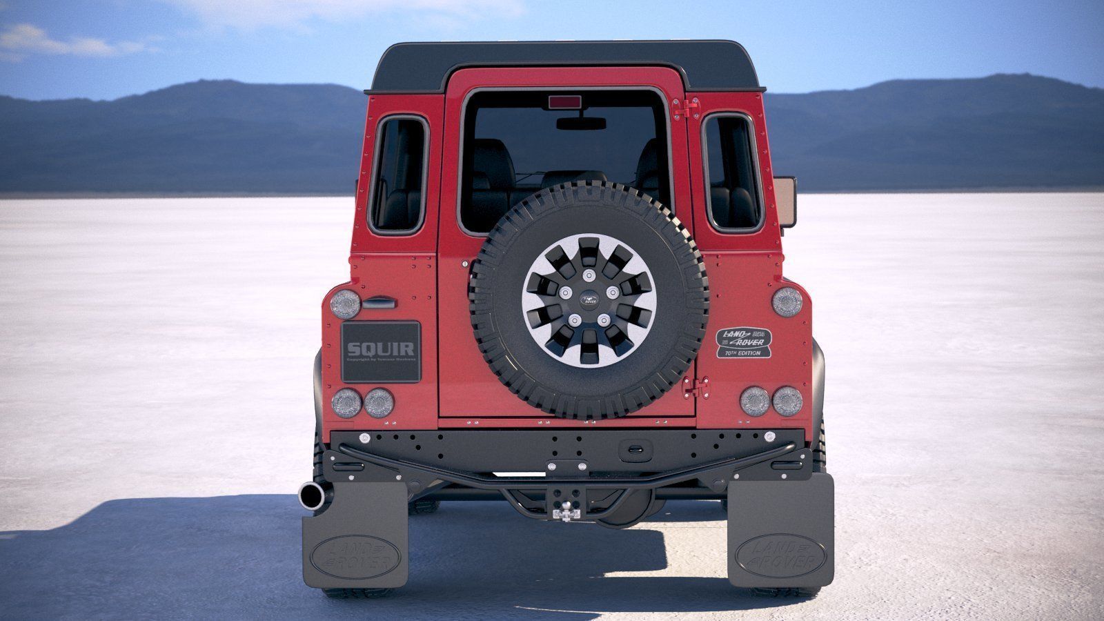 Land Rover Defender Works v8 2018 3D model_10