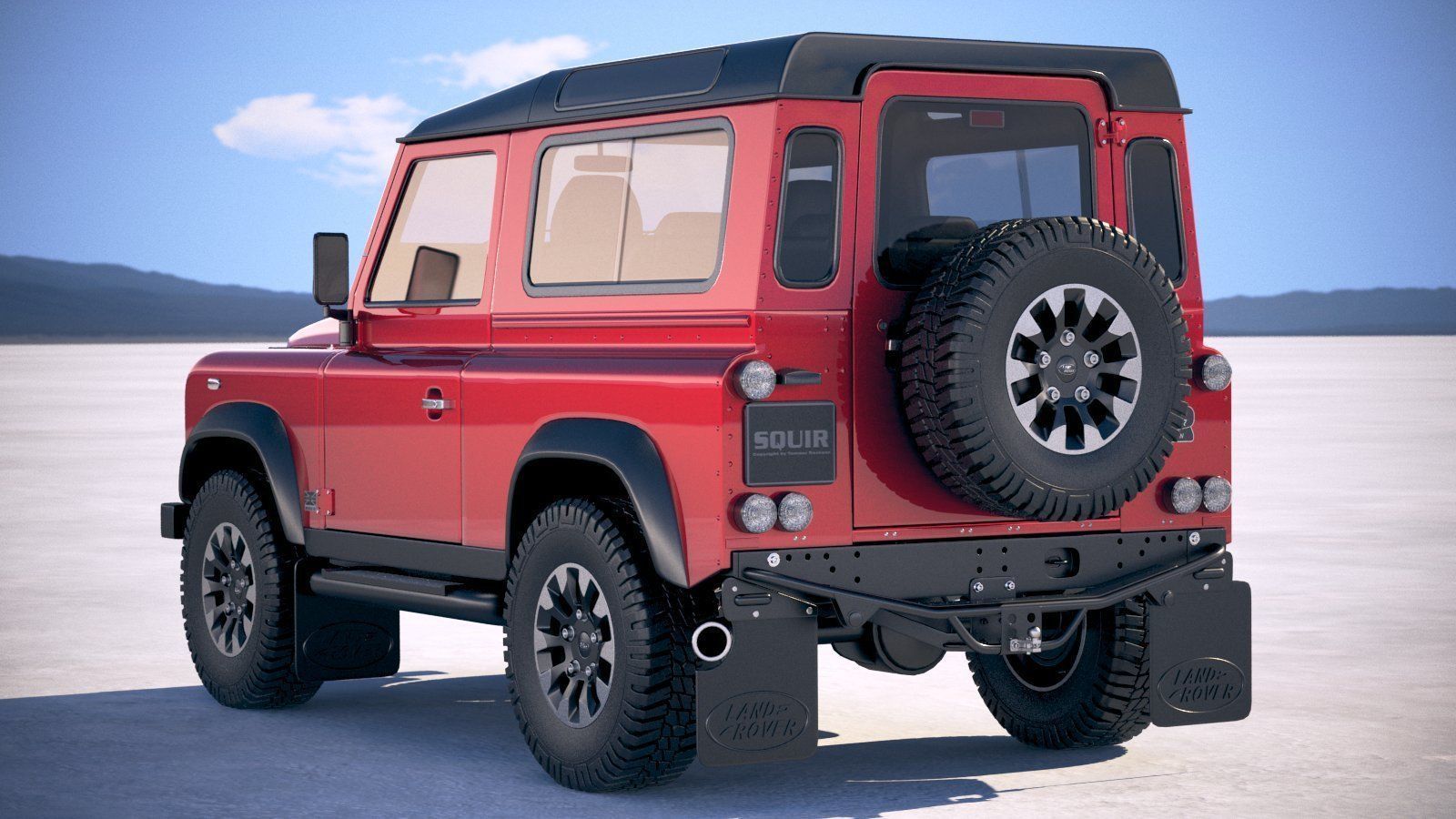 Land Rover Defender Works v8 2018 3D model_13