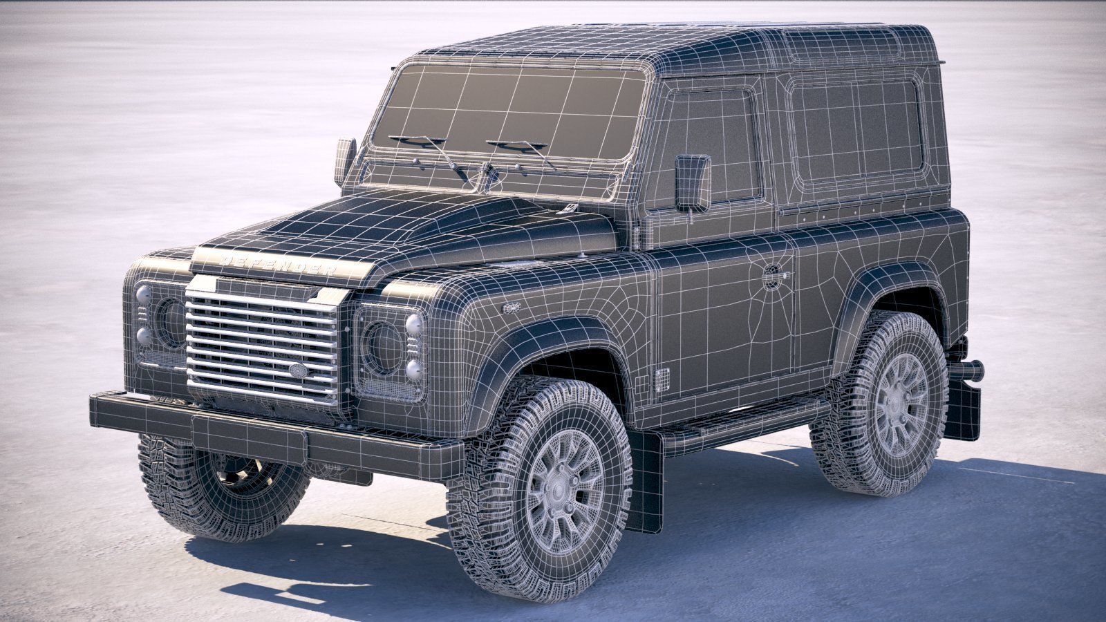 Land Rover Defender Works v8 2018 3D model_19