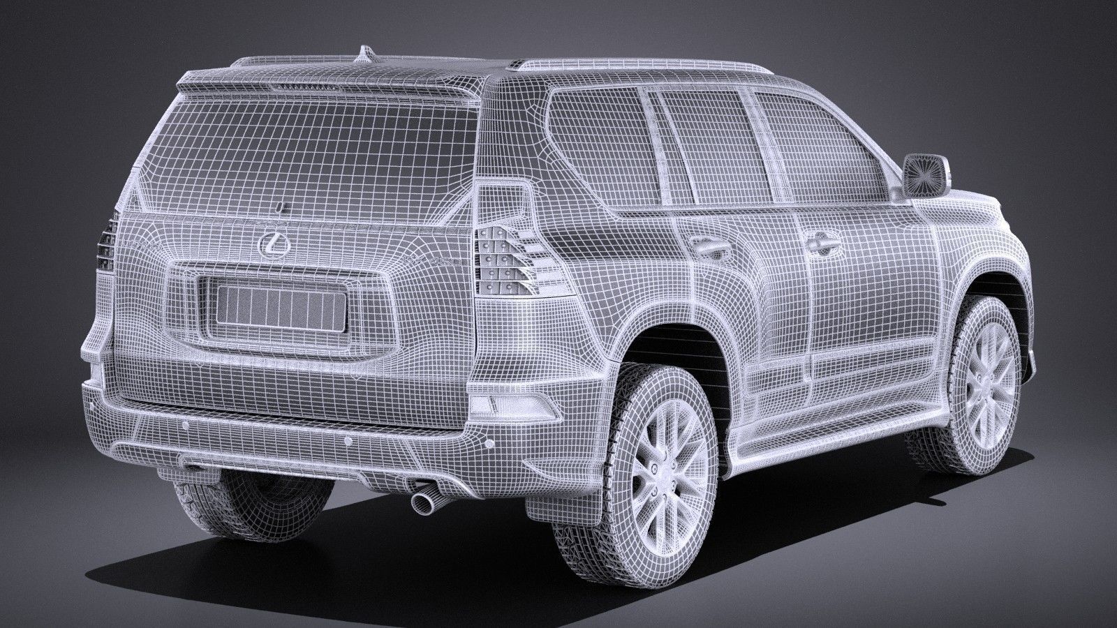 Lexus GX 460 2016 VRAY 3D model_13