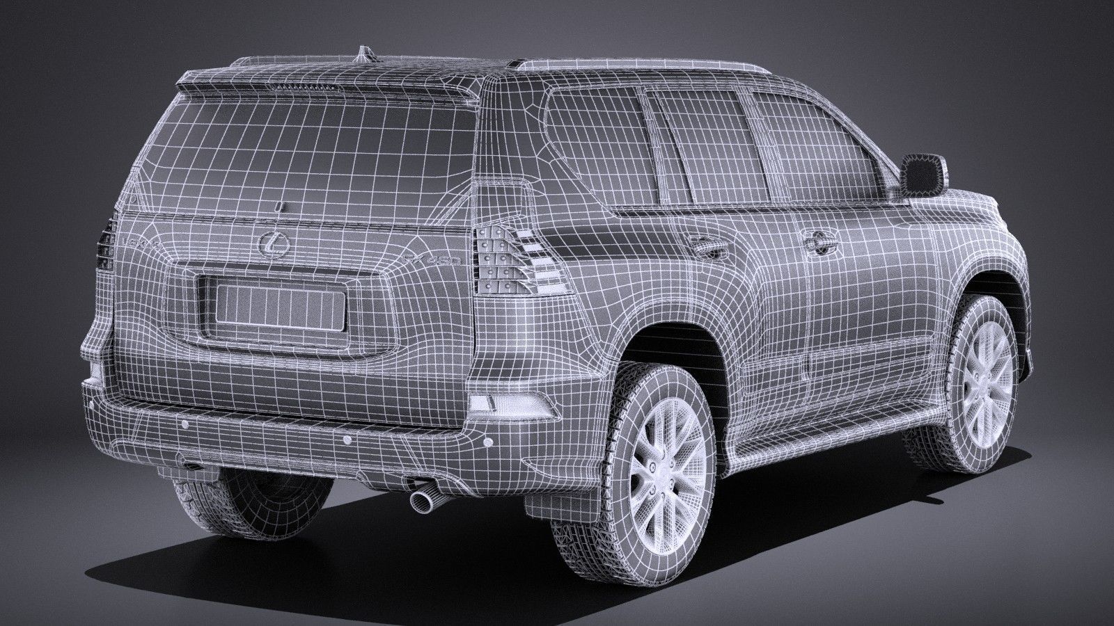 Lexus GX 460 2016 VRAY 3D model_15