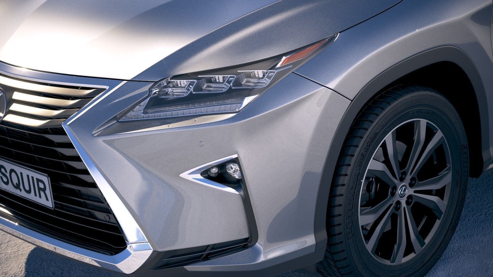 Lexus RX L 2018 3D model_2