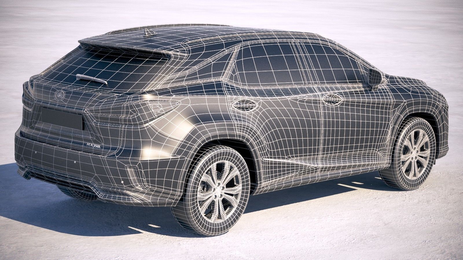 Lexus RX L 2018 3D model_20