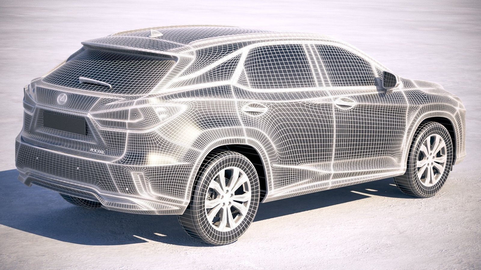 Lexus RX L 2018 3D model_18