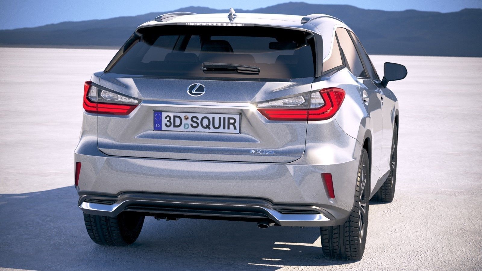 Lexus RX L 2018 3D model_5