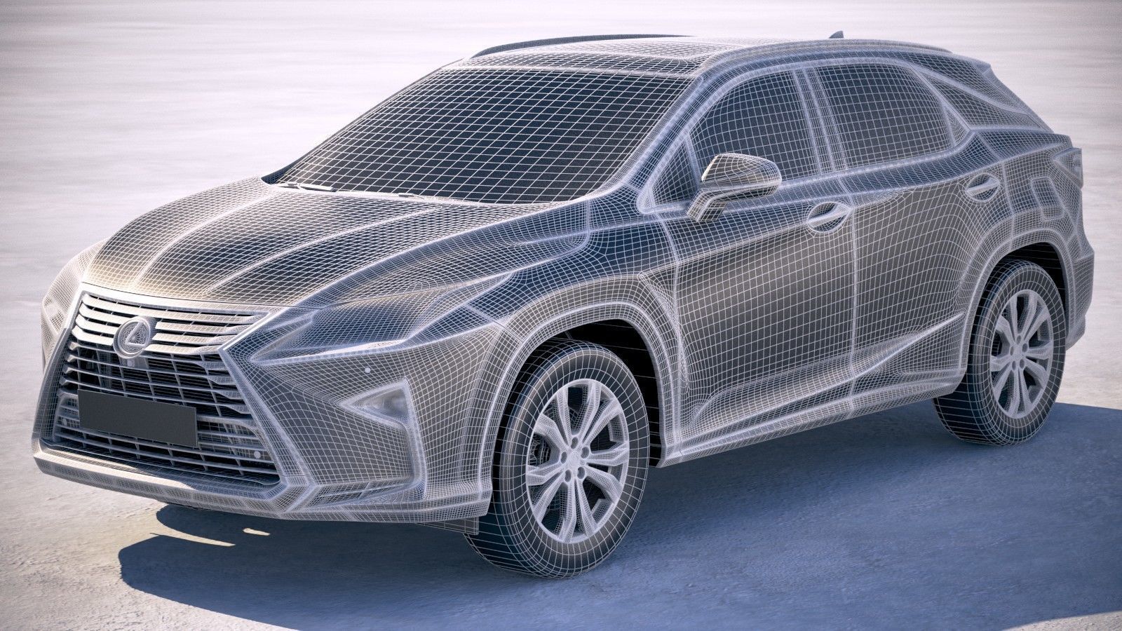 Lexus RX L 2018 3D model_17