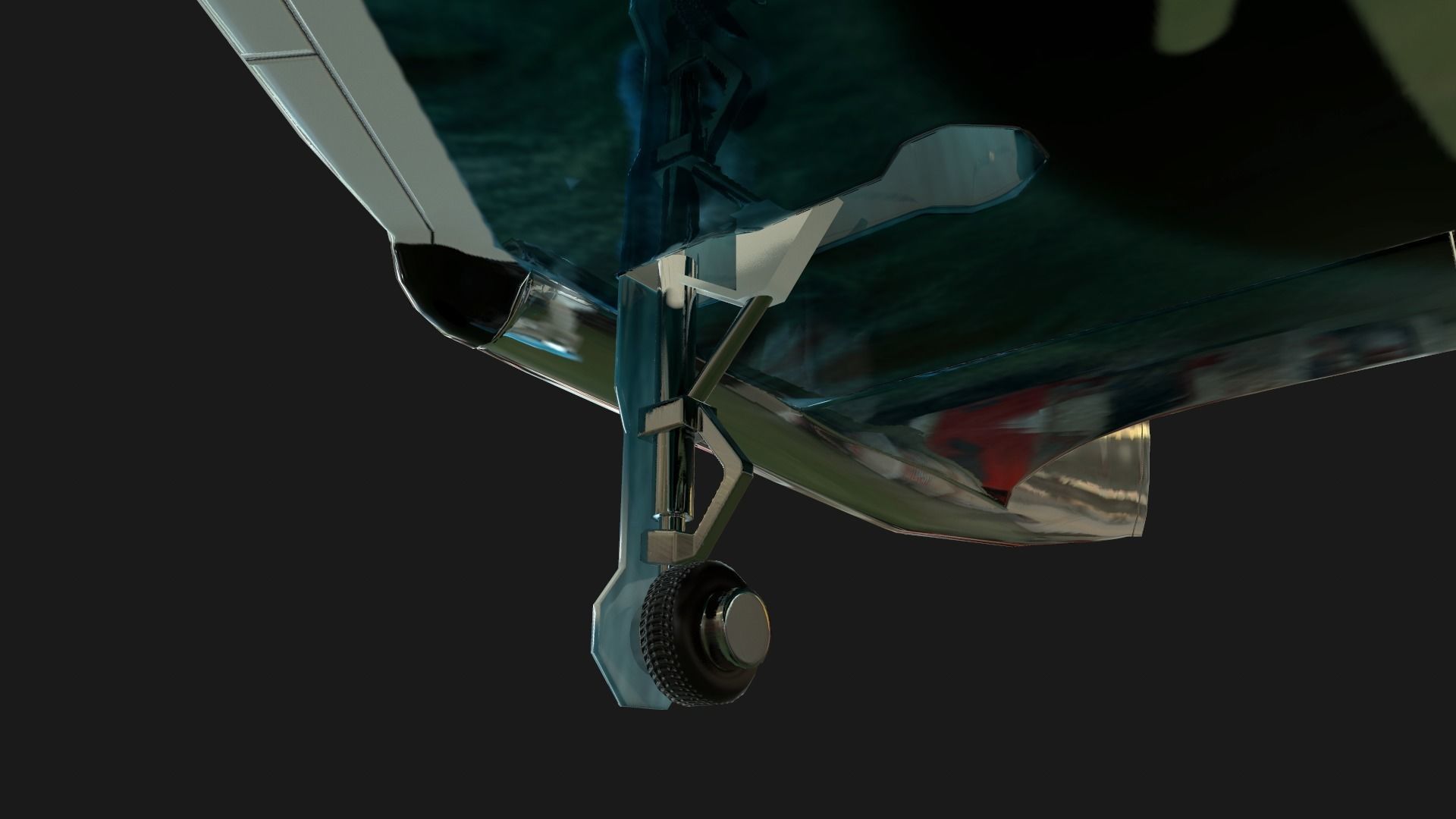 Virgin galactic spaceship Low-poly 3D model_18