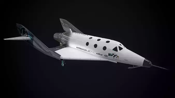 Virgin galactic spaceship