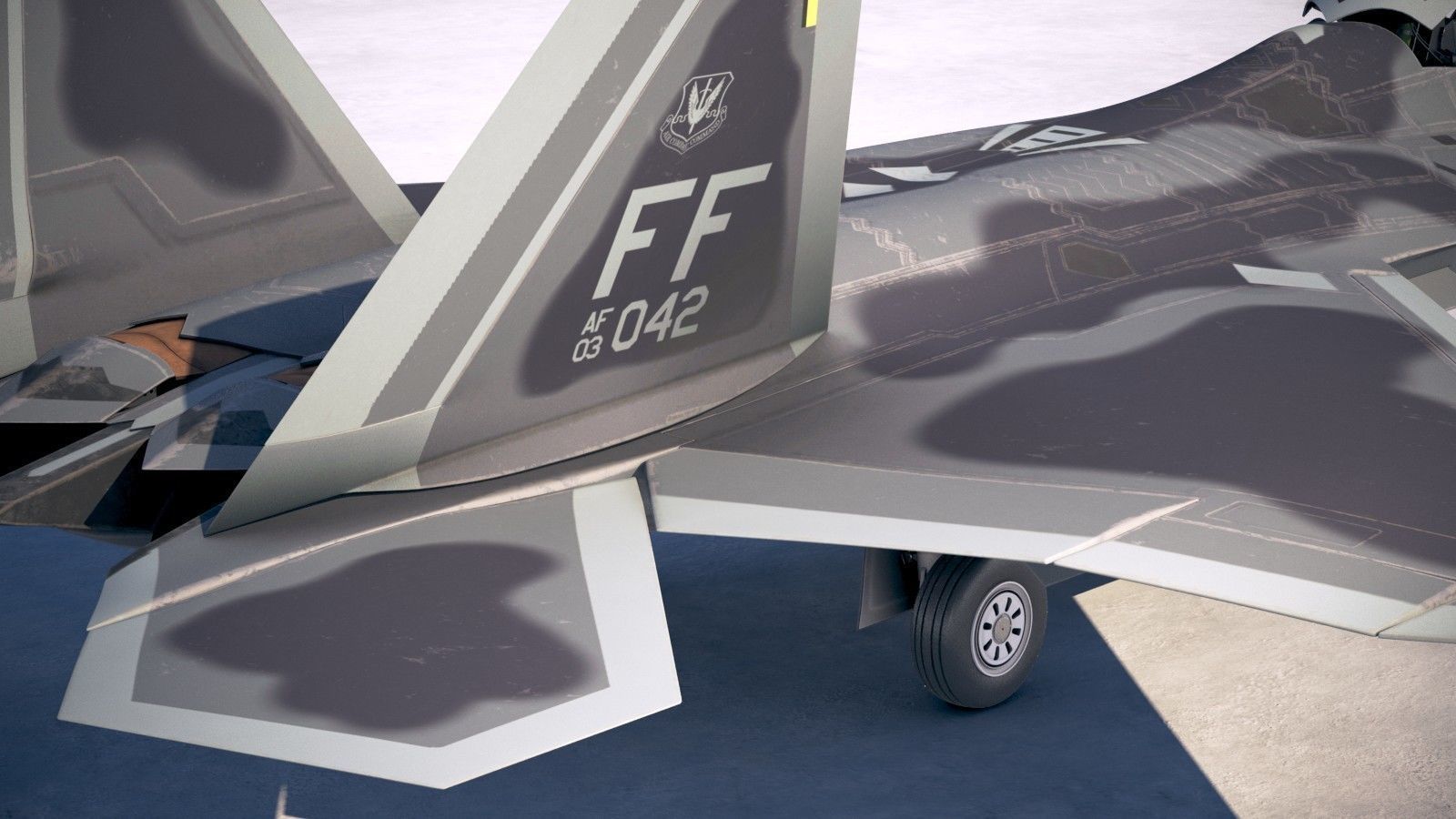 Lockheed Martin F22A Raptor JSOH 3D model_3