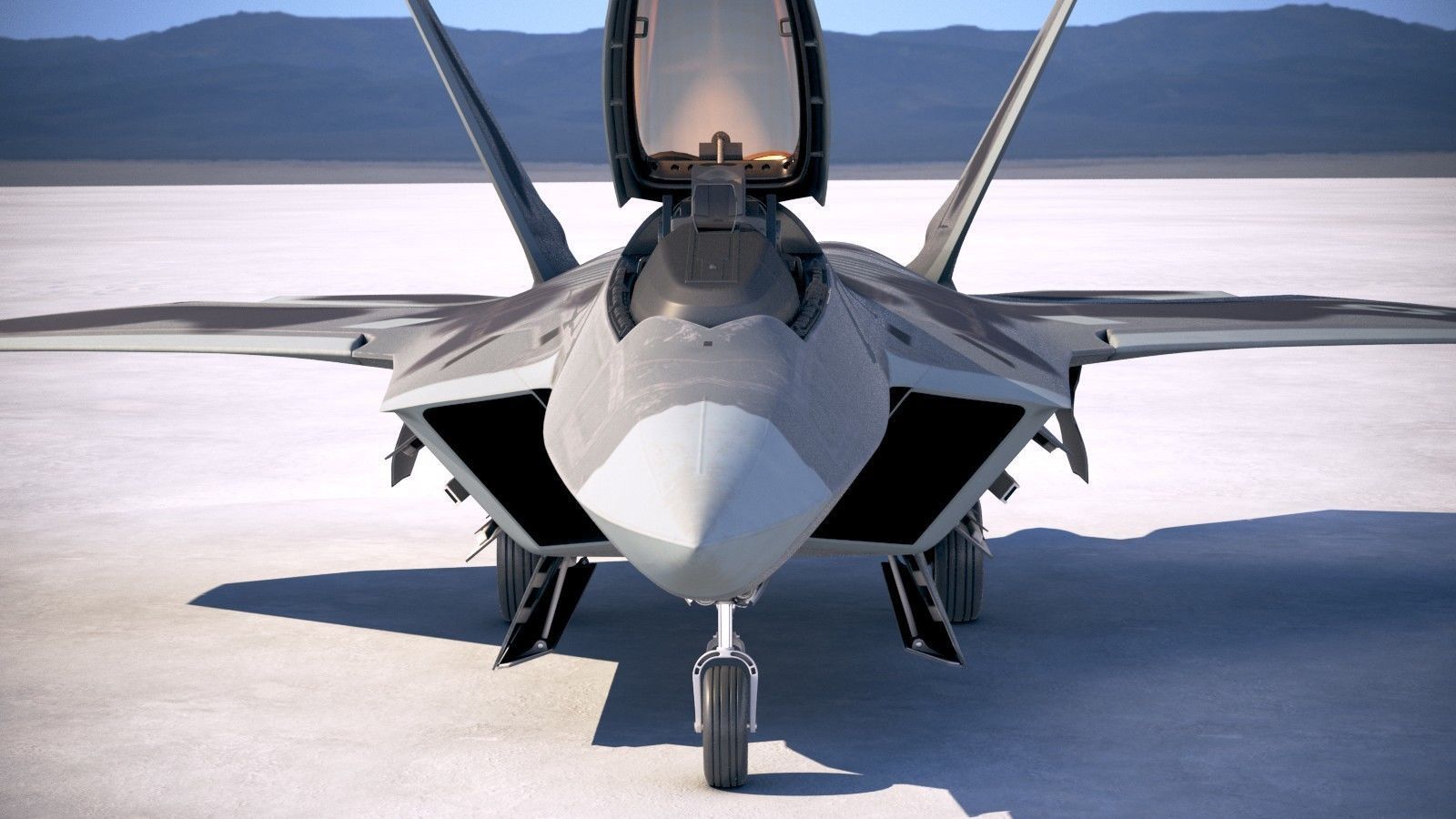 Lockheed Martin F22A Raptor JSOH 3D model_9