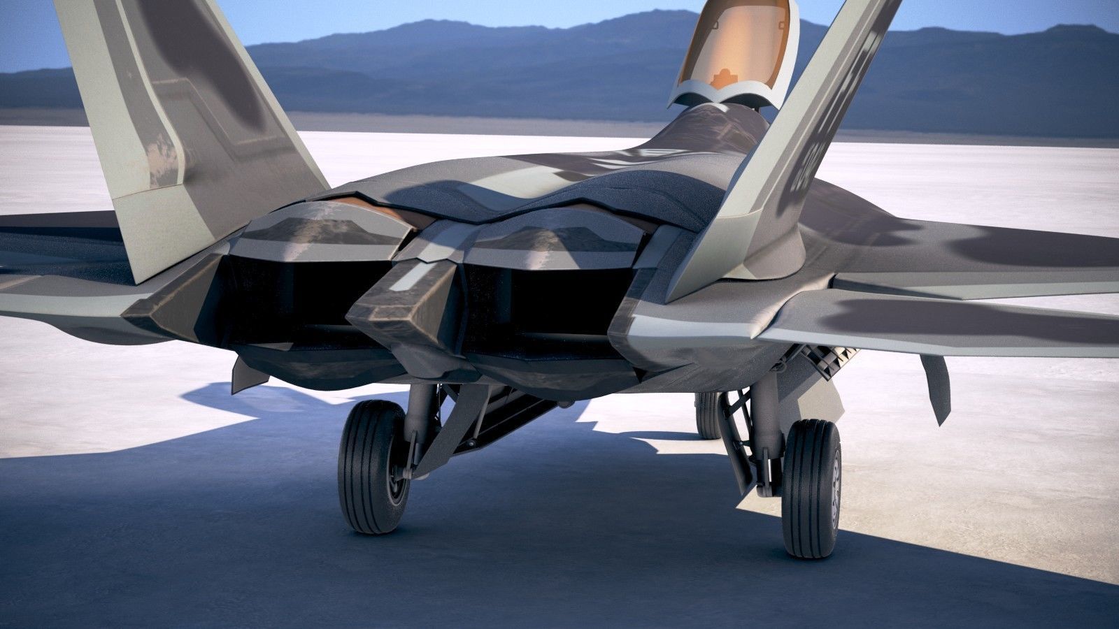 Lockheed Martin F22A Raptor JSOH 3D model_5