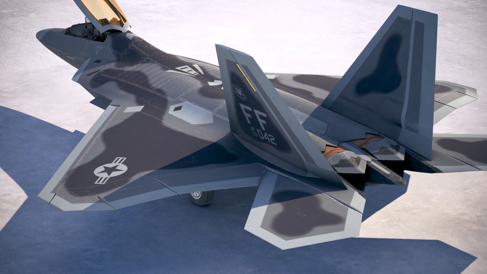 Lockheed Martin F22A Raptor JSOH 3D model_13