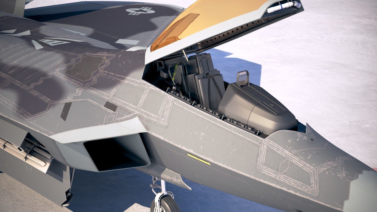 Lockheed Martin F22A Raptor JSOH 3D model_11