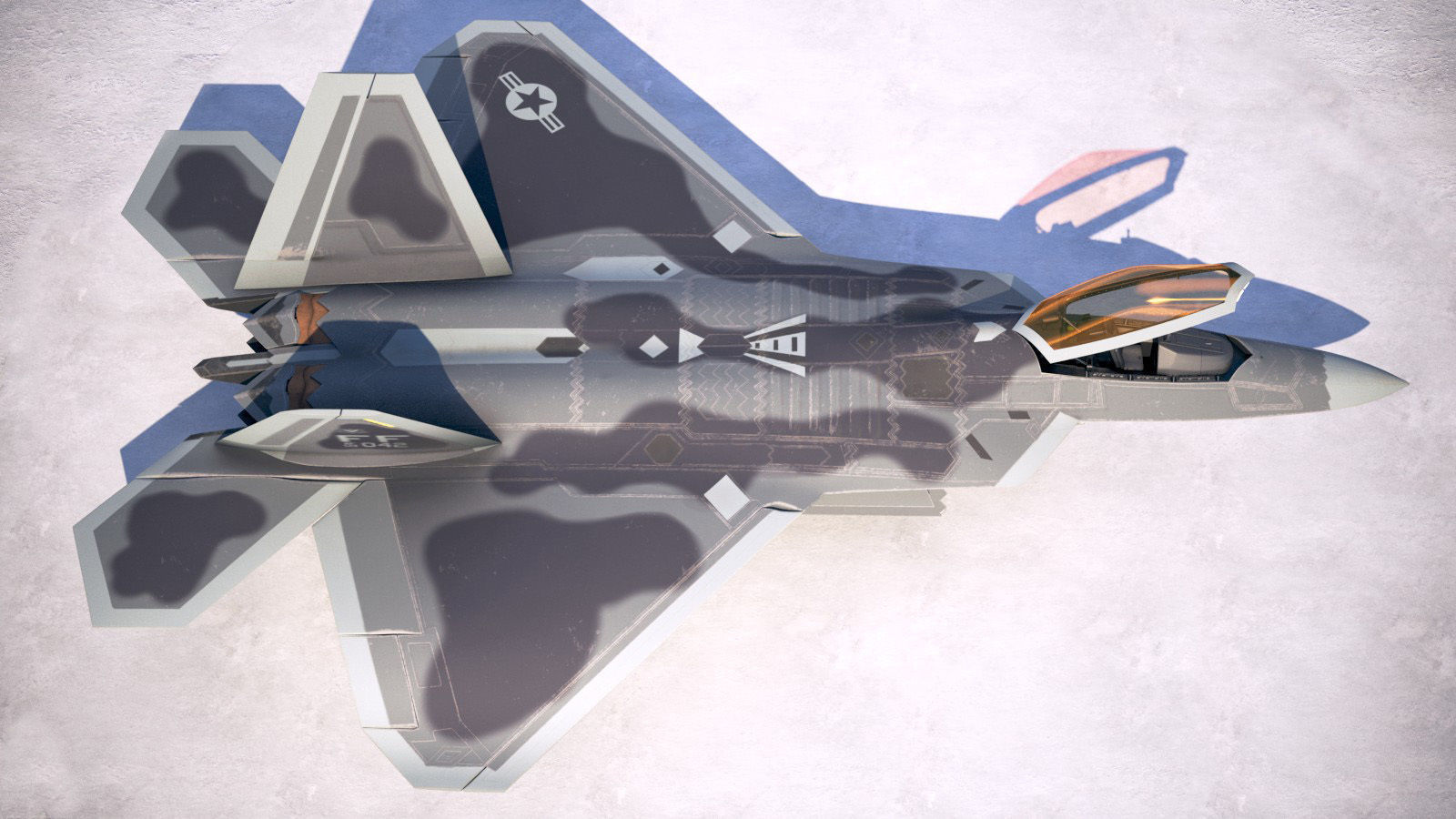 Lockheed Martin F22A Raptor JSOH 3D model_7