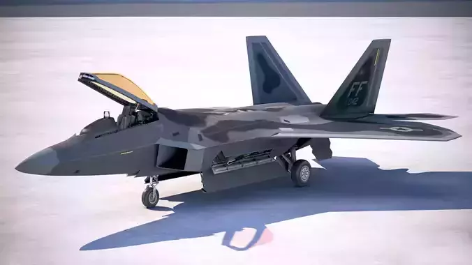 Lockheed Martin F22A Raptor JSOH 3D model