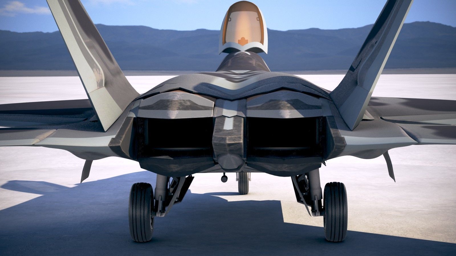 Lockheed Martin F22A Raptor JSOH 3D model_10