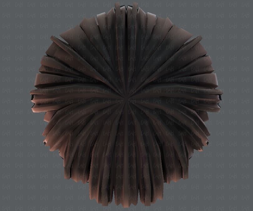 3D Hair style for boy V54 Low-poly 3D model_35