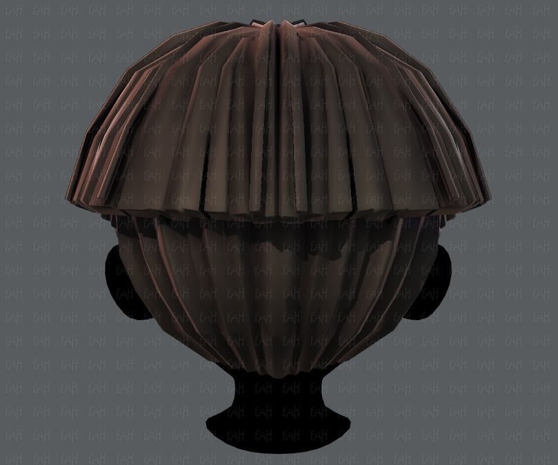 3D Hair style for boy V54 Low-poly 3D model_21