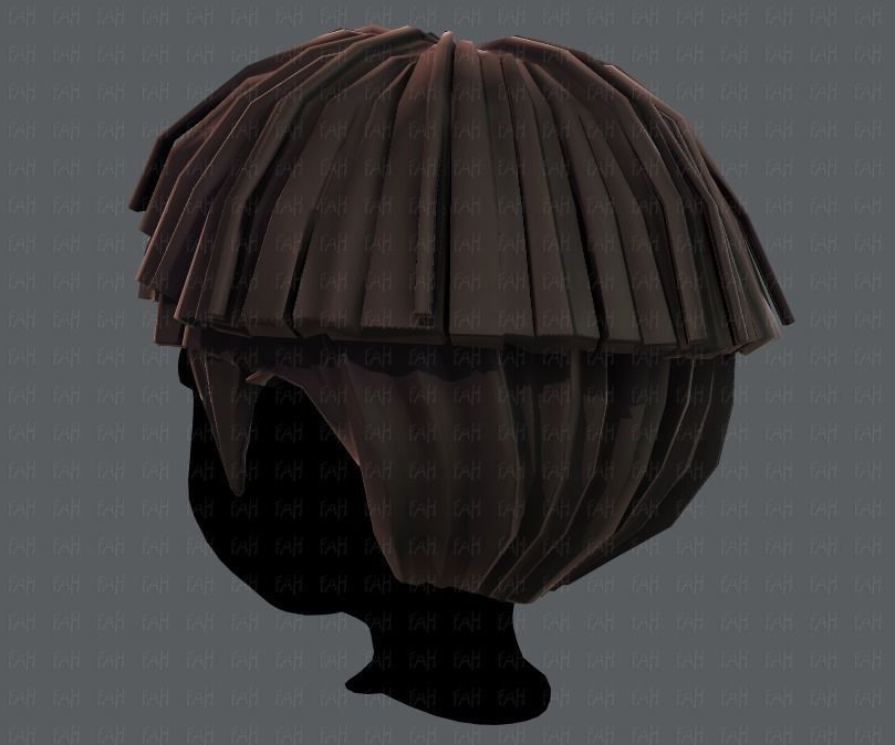 3D Hair style for boy V54 Low-poly 3D model_22