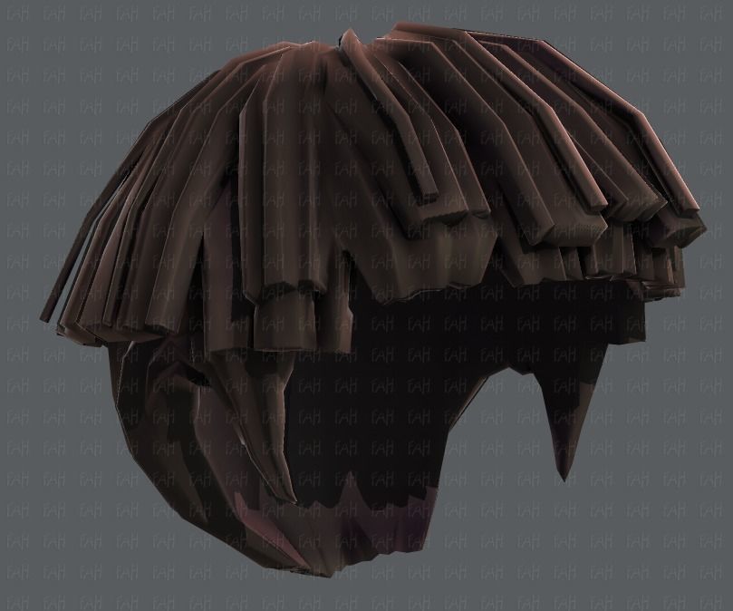 3D Hair style for boy V54 Low-poly 3D model_43