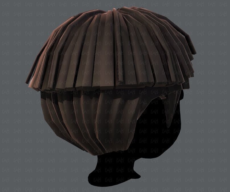 3D Hair style for boy V54 Low-poly 3D model_20