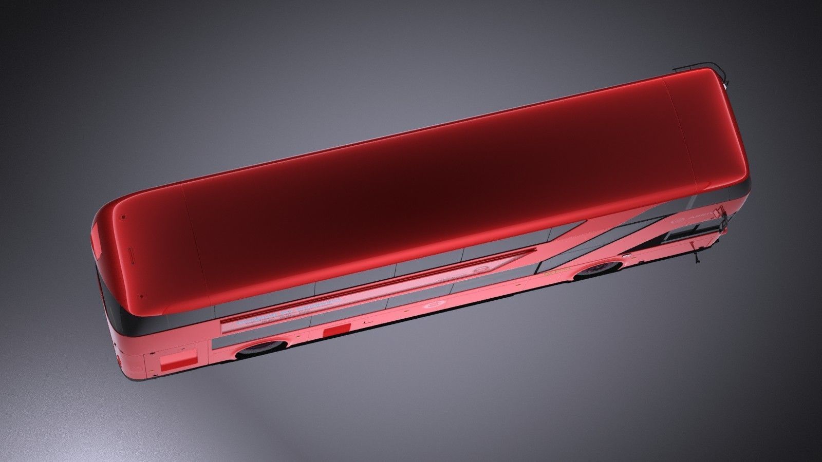 London Bus lt2 arriva vray 3D model_7