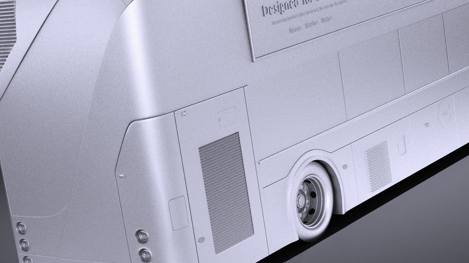 London Bus lt2 arriva vray 3D model_10